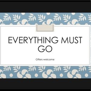 Everything must go